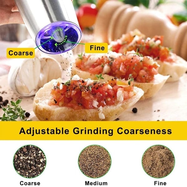 🔥LAST DAY 49% OFF Automatic Electric Gravity Induction Salt & Pepper Grinder - BUY 2 GET FREE SHIPPING