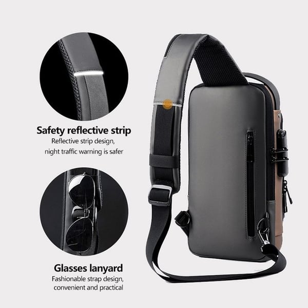 USB charging sport sling Anti-theft shoulder bag(Buy 2 Free Shipping)